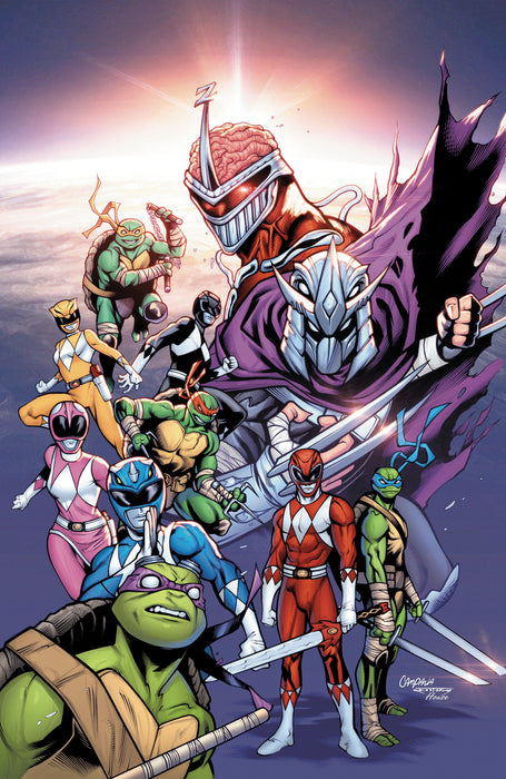 Mighty Morphin Power Rangers/Teenage Mutant Ninja Turtles III #3 Cover G 1:50 INCV (Full Art, Campana)