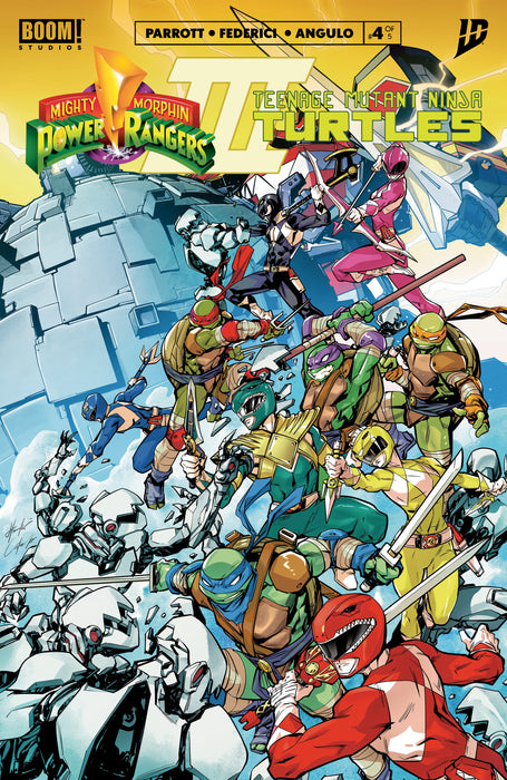 Mighty Morphin Power Rangers/Teenage Mutant Ninja Turtles III #4 Cover B Variant (Dressed, Prasetya)