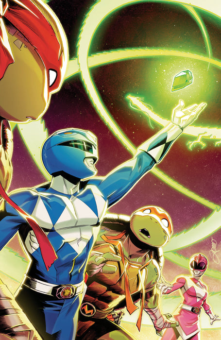 Mighty Morphin Power Rangers/Teenage Mutant Ninja Turtles III #4 Cover D Variant (Full Art, Foil, Zonno)