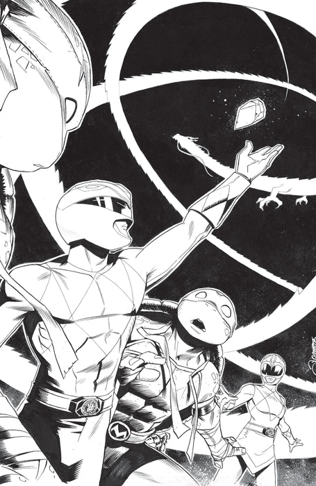 Mighty Morphin Power Rangers/Teenage Mutant Ninja Turtles III #4 Cover E 1:10 INCV (Full Art, Zonno)