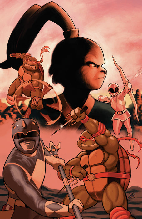 Mighty Morphin Power Rangers/Teenage Mutant Ninja Turtles III #4 Cover G 1:50 INCV (Full Art, Gibson)