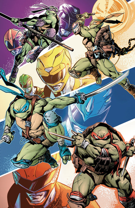 Mighty Morphin Power Rangers/Teenage Mutant Ninja Turtles III #4 Cover L 1:5 INCV (Full Art, Cardstock, Ossio)