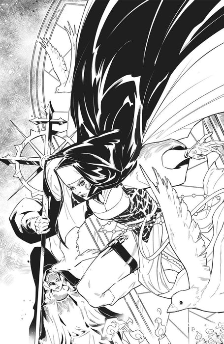 Marian Heretic #1 Cover ZB 2nd Printing (Full Art, Inks, Jaro)