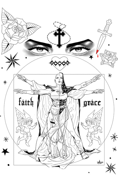 Marian Heretic #3 Cover F Unlimited Variant (Full Art, Inks, Jaro)