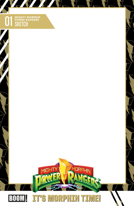 Mighty Morphin Power Rangers (2026) #1 Cover D Trading Card Blank Sketch Variant