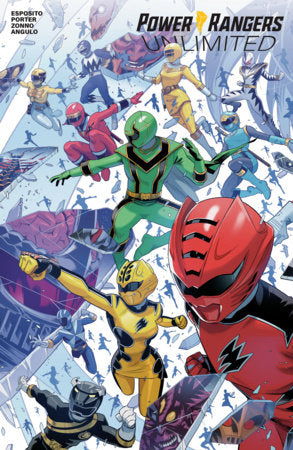 Power Rangers Unlimited #1 Cover C Every Ranger Ever Cardstock Connecting Variant (Dressed, Zonno)