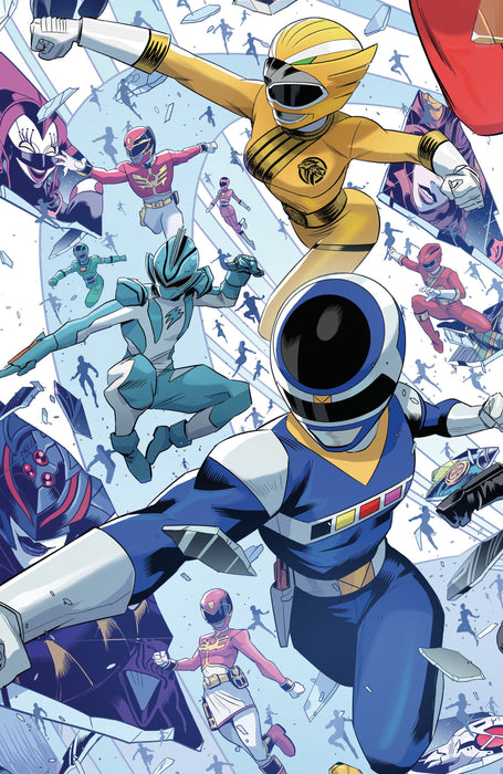 Power Rangers Unlimited #5 Cover C Every Ranger Ever Card Stock Connecting Variant (Full Art, Zonno)
