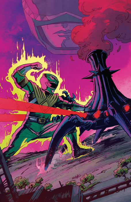 Power Rangers Green #5 E 1:10 INCV Foil Variant (Full Art, Vargas)