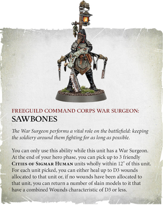 Warhammer CITIES OF SIGMAR FREEGUILD COMMAND CORPS