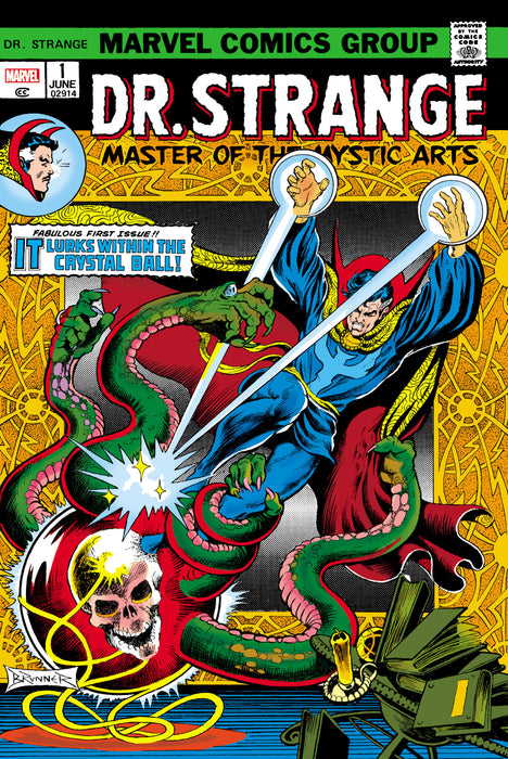 DOCTOR STRANGE: MASTER OF THE MYSTIC ARTS OMNIBUS VOL. 1 FRANK BRUNNER FIRST ISSUE COVER [DM ONLY]