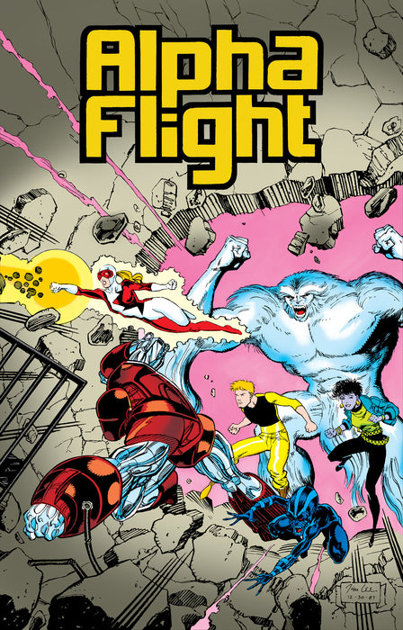 Alpha Flight By Mantlo & Lee Omnibus Jim Lee Cover