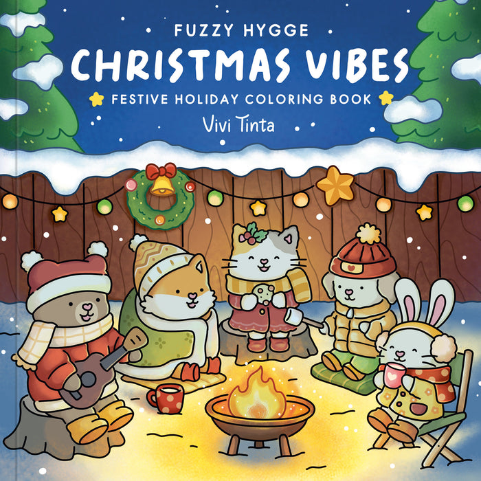 Fuzzy Hygge: Christmas Vibes Coloring Book