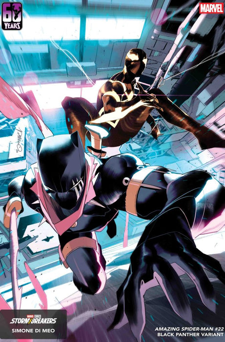 AMAZING SPIDER-MAN (2025) #22 SIMONE DI MEO BLACK PANTHER VARIANT