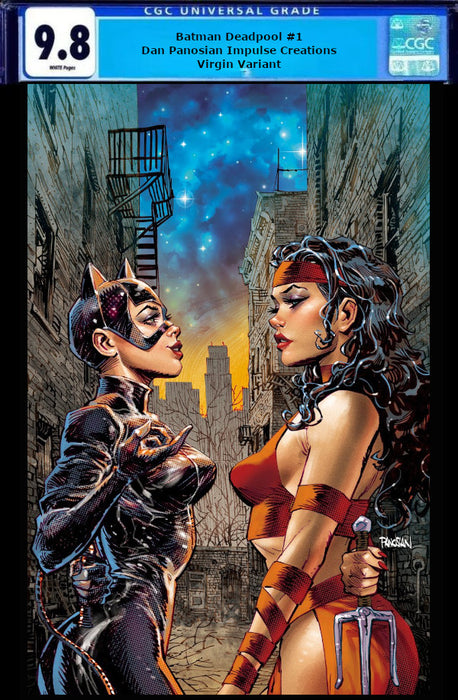DC MARVEL BATMAN DEADPOOL #1 (ONE SHOT) Dan Panosian Impulse Creations Exclusive  (Virgin) (CGC 9.8)