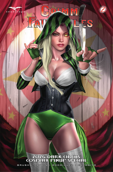 Grimm Fairy Tales: Dark Circus Cosplay Pin Up Book Cover B Josh Burns