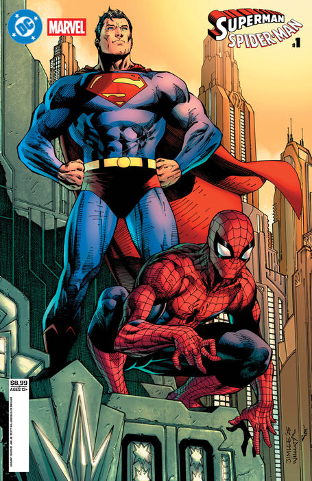 SUPERMAN/SPIDER-MAN #1 Jim Lee, Scott Williams and Alex Sinclair Cardstock