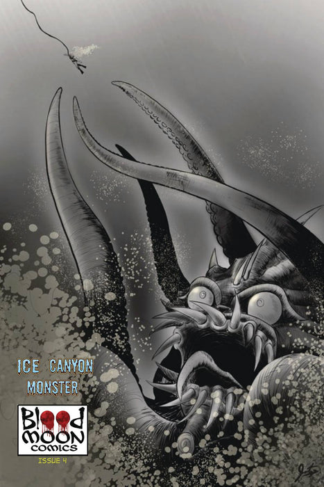 ICE CANYON MONSTER #4 (OF 7) CVR B ORTEGA B&W VAR