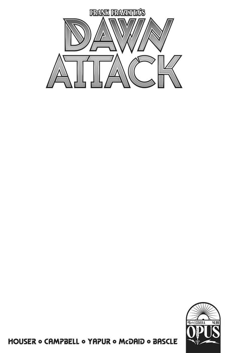 FRANK FRAZETTAS DAWN ATTACK #5 (OF 5) CVR C BLANK SKETCH