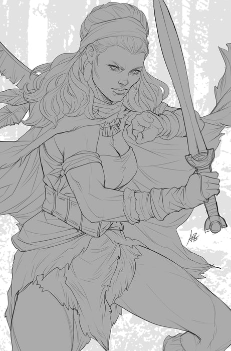 CONAN BARBARIAN #1 CVR M 100 COPY INCV ARTGERM VIRGIN B&W (M