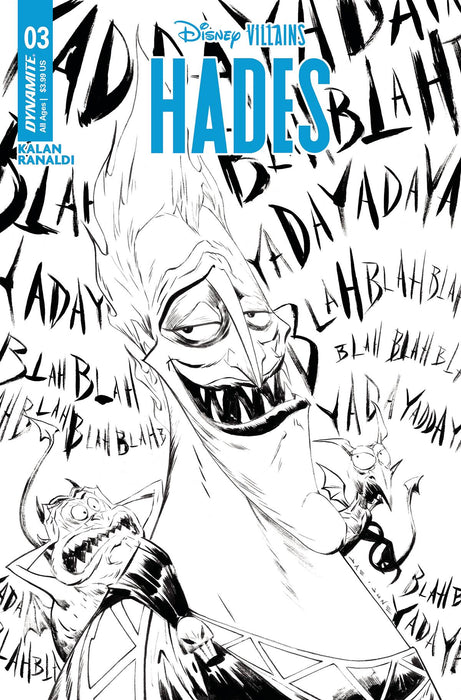 DISNEY VILLAINS HADES #3 CVR F 10 COPY INCV LEE LINE ART