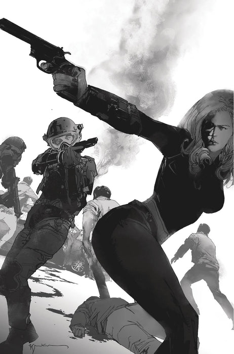 HEAT SEEKER GUN HONEY SERIES #1 (OF 4) SDCC SIENKIEWICZ B&W VIRGIN VAR