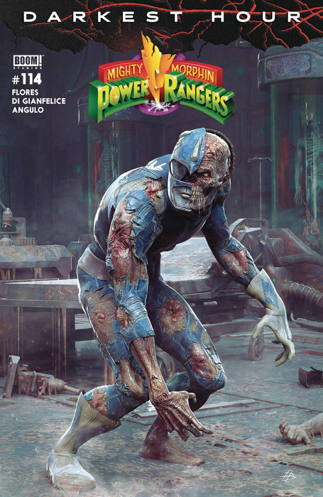 MIGHTY MORPHIN POWER RANGERS #114 CVR B DARK GRID VAR BARENDS