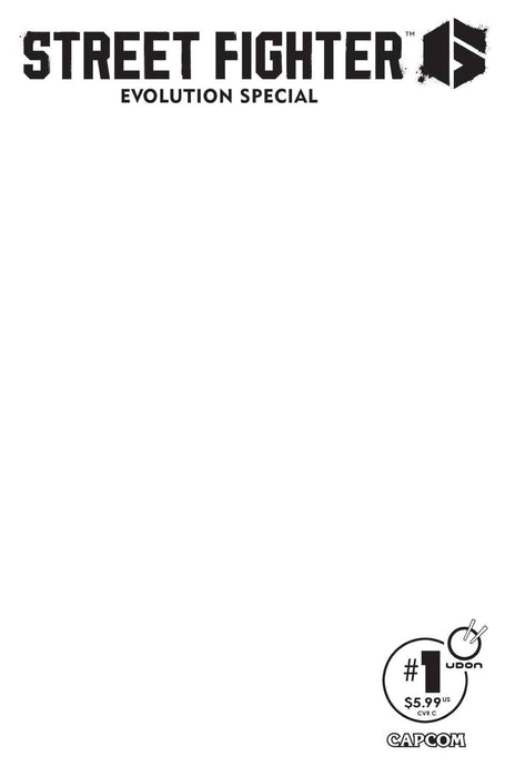 STREET FIGHTER 6 EVOLUTION SPECIAL #1 CVR C BLANK SKETCH