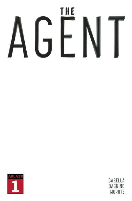 THE AGENT #1 CVR E BLANK COVER