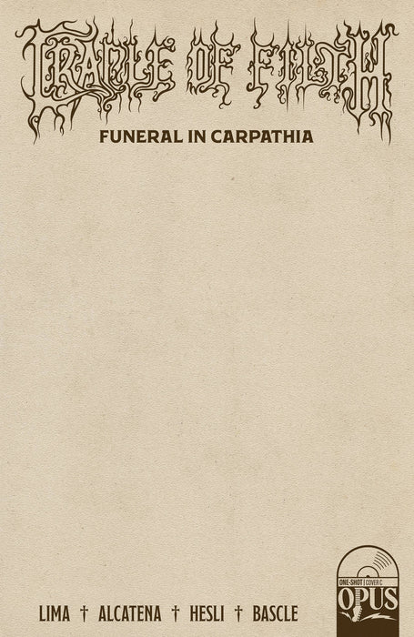CRADLE OF FILTH CARPATHIA ONE SHOT CVR C BLANK SKETCH