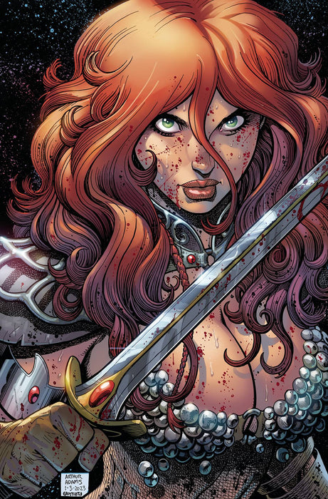 SAVAGE RED SONJA #1 CVR K ADAMS LTD VIRGIN