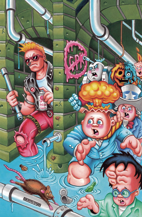 GARBAGE PAIL KIDS THROUGH TIME #2 CVR G 15 COPY INCV GRAHAM VIRGIN