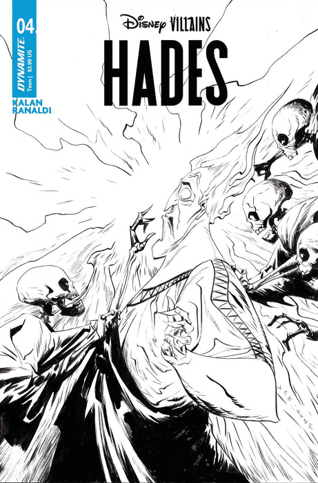 DISNEY VILLAINS HADES #4 CVR F 10 COPY INCV LEE LINE ART