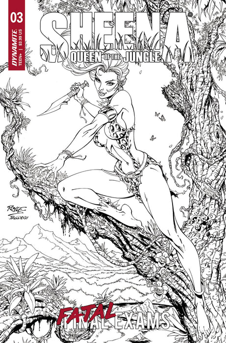 SHEENA QUEEN OF JUNGLE #3 CVR F 10 COPY INCV ROYLE LINE ART