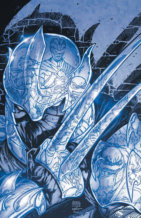MMPR TMNT II B&W ED #1 CVR E FOC REVEAL VAR