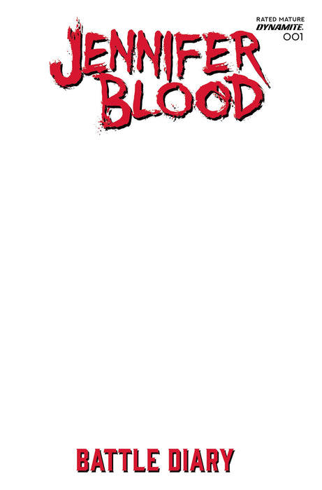 JENNIFER BLOOD BATTLE DIARY #1 CVR D BLANK AUTHENTIX