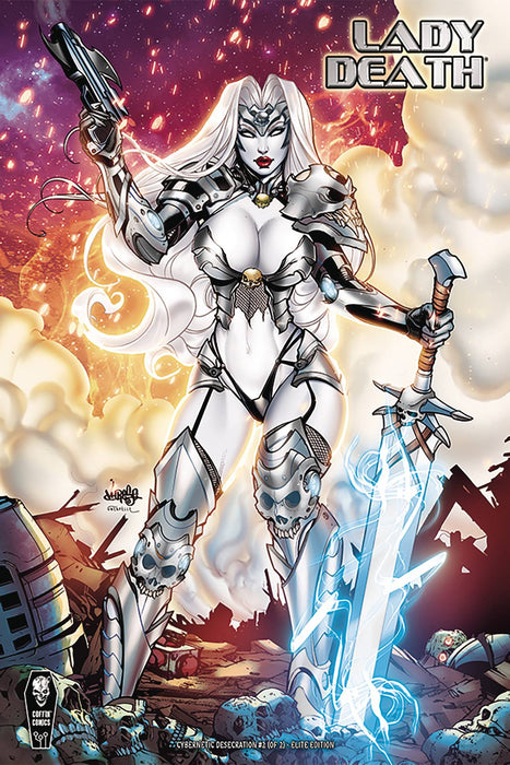 LADY DEATH CYBERNETIC DESECRATION #2 (OF 2) CVR E 10 COPY INCV (Signed by Brian Pulido)