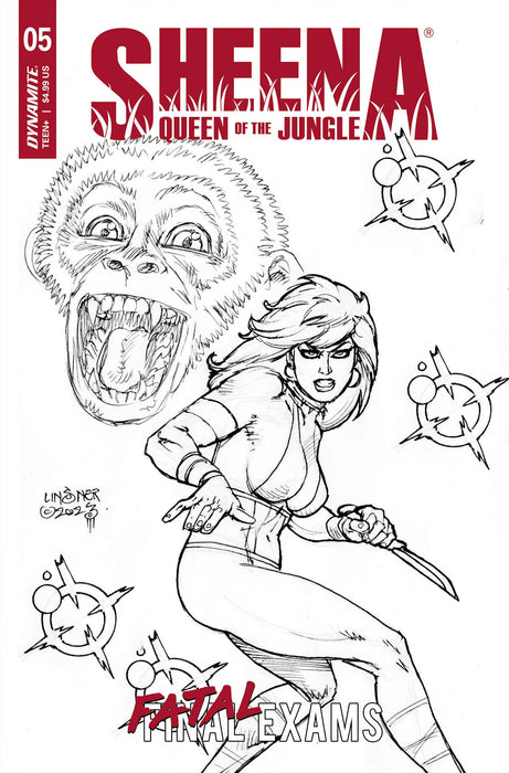 SHEENA QUEEN OF JUNGLE #5 CVR F 10 COPY INCV LINSNER LINE ART