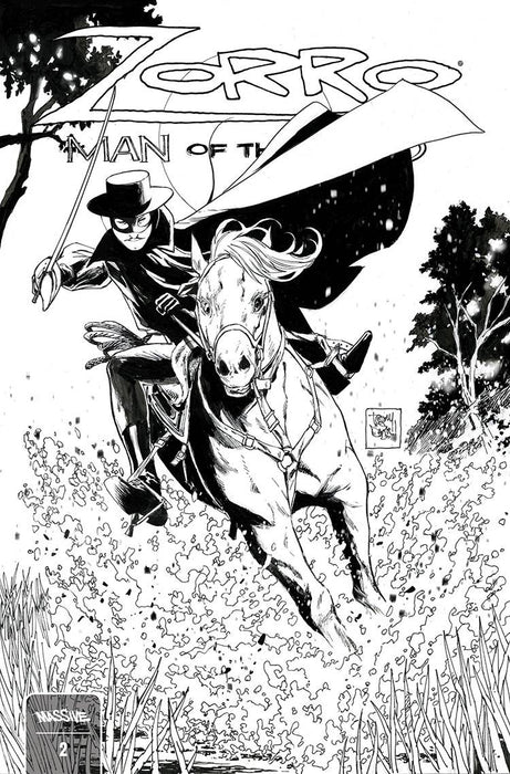 ZORRO MAN OF THE DEAD #2 (OF 4) CVR D 10 COPY INCV DANIEL BW