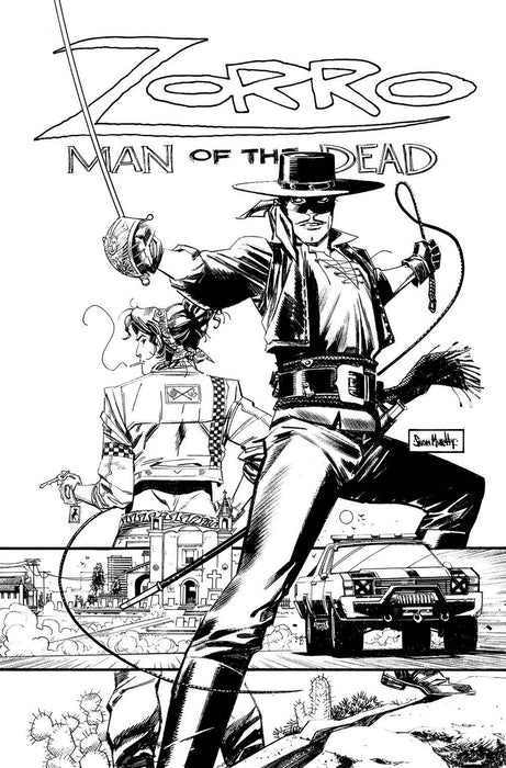 ZORRO MAN OF THE DEAD #2 (OF 4) CVR E 25 COPY INCV MURPHY BW