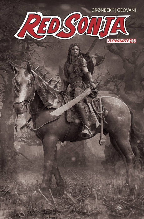 RED SONJA 2023 #6 CVR O 10 COPY FOC INCV BARENDS B&W