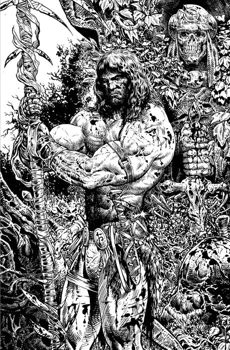 CONAN BARBARIAN #5 2ND PRINTING SHARP B&W INK VIRGIN