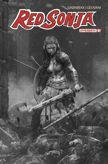 RED SONJA 2023 #7 CVR O 10 COPY FOC INCV BARENDS B&W