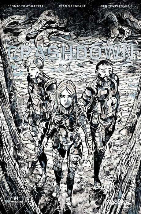 CRASHDOWN #4 (OF 4) CVR G 50 COPY INCV RICCARDI B&W