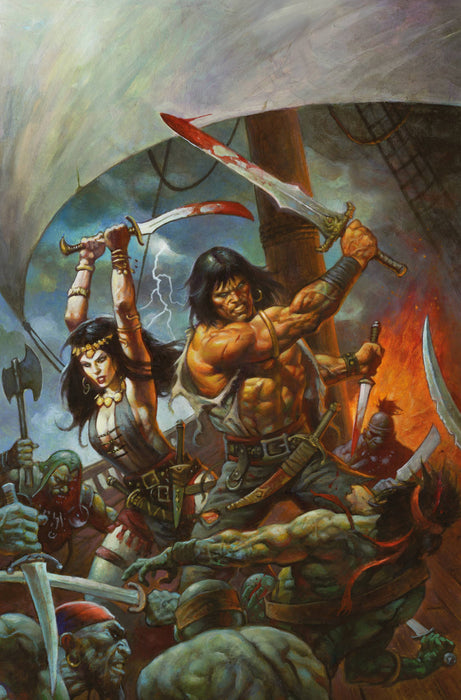 CONAN BARBARIAN #7 FOC HORLEY VIRGIN