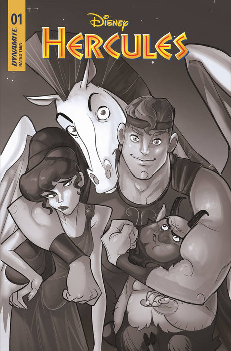 HERCULES #1 CVR L 15 COPY INCV LOLLI B&W