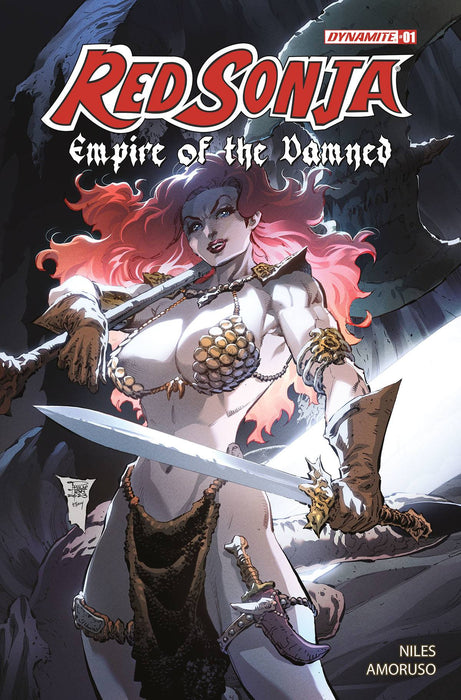 RED SONJA EMPIRE DAMNED #1 CVR L 15 COPY INCV TAN FOIL