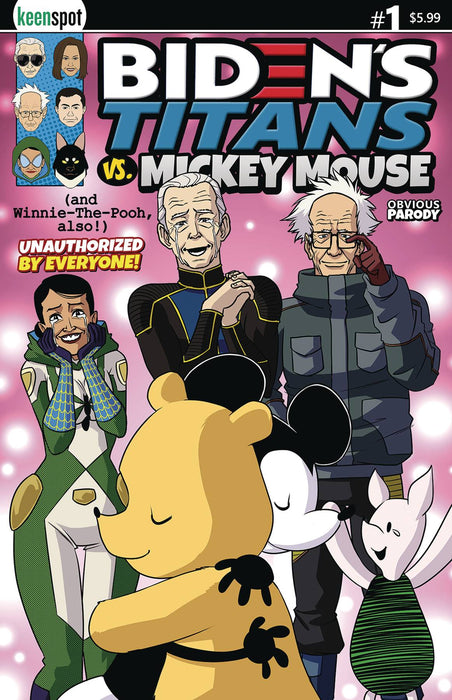 BIDENS TITANS VS MICKEY MOUSE (UNAUTH) #1 CVR D MICK & POOH REUNITED