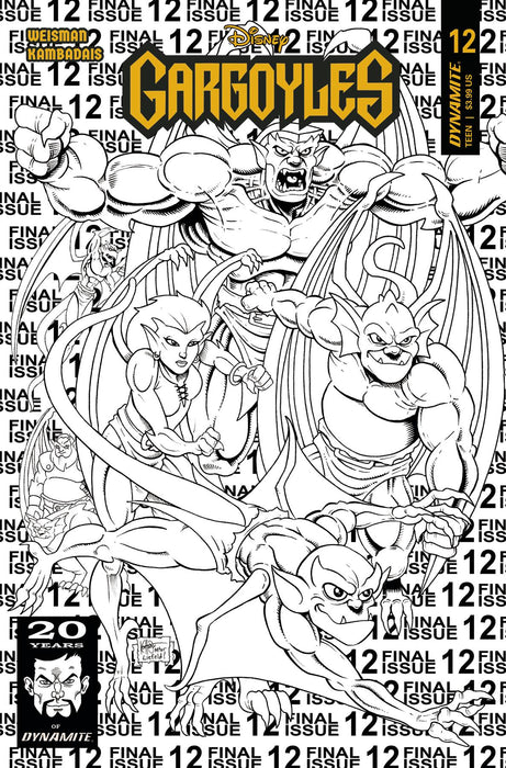GARGOYLES #12 CVR Q 7 COPY FOC INCV HAESER LINE ART