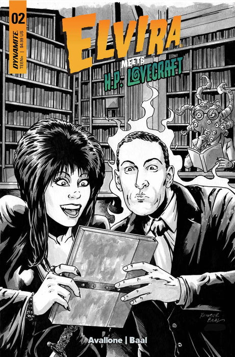 ELVIRA MEETS HP LOVECRAFT #2 CVR I 7 COPY FOC INCV BAAL LINE ART