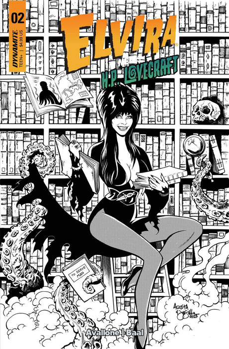 ELVIRA MEETS HP LOVECRAFT #2 CVR J 10 COPY FOC INCV ACOSTA LINE ART